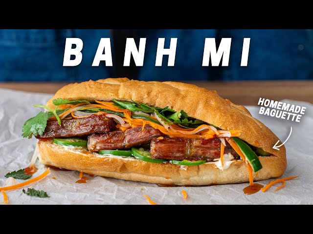 Pork Belly Banh Mi with Crispy Baguette Recipe