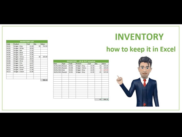 How to keep Inventory using an Excel Spreadsheet - [create your own Template]