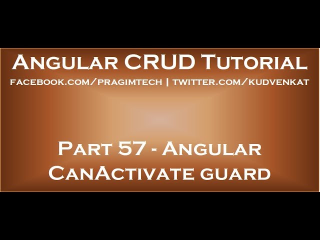 Angular canactivate guard example