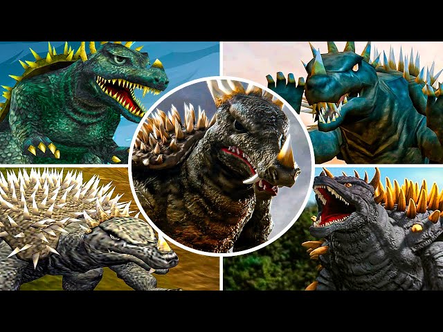 Evolution of Anguirus in Godzilla Games (1985 - 2024 | PS1 - PS5)