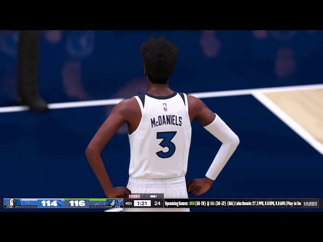 NBA 2K24 WCF Mode | TIMBERWOLVES vs MAVERICKS FULL GAME 1 HIGHLIGHTS | Ultra PS5 Gameplay 4th QTR