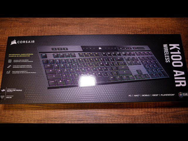 Corsair K100 AIR Wireless RGB Mechanical Gaming Keyboard Unboxings