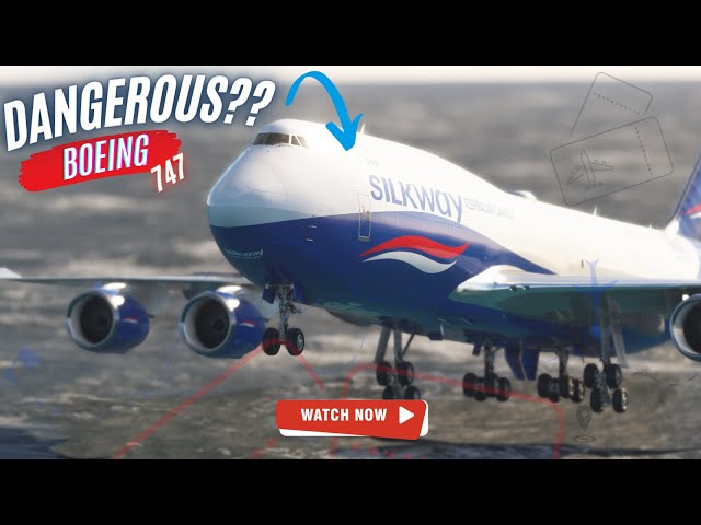 Most UNBELIEVABLE Flight Landing!! Boeing 747 Silk Way West Airlines Landing at Los Angles Airport