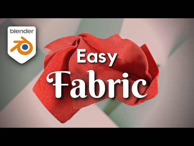 EASY Fabric Material In Under 4 MINUTES (Blender Tutorial)