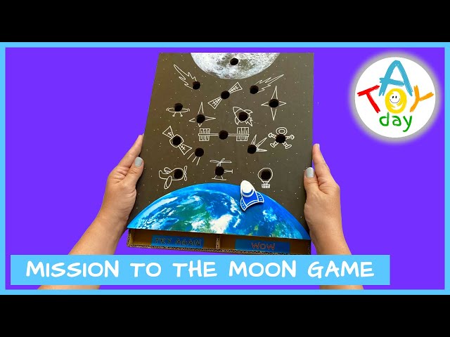DIY Mission to the Moon 🌗 Game | How to make Cardboard Game Mission to the Moon | DIY Cardboard Game