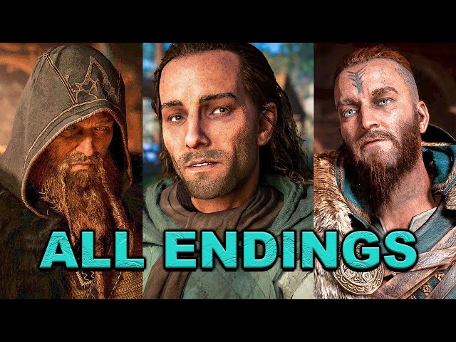Assassin's Creed Valhalla - All Endings (Sigurd, Epilogue, Asgard, Grand Maegester & Present Day)