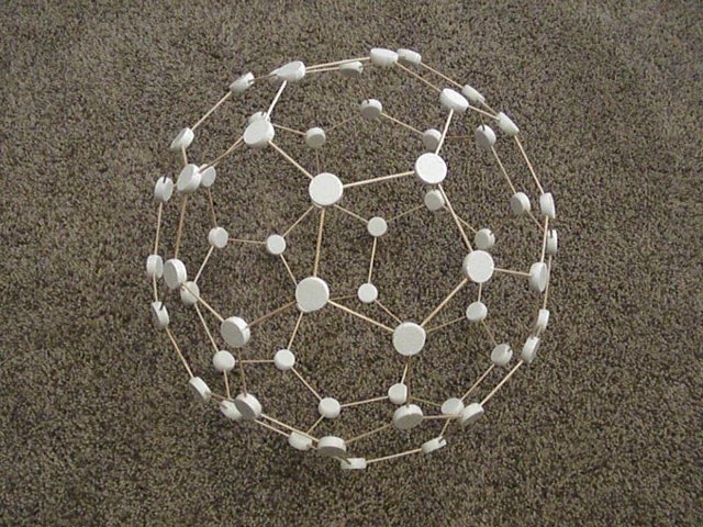 Toothpick Truncated Icosahedron (Buckyball)