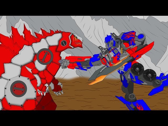 Robots Optimus Prime vs Evolution of Godzilla: Size Comparison | Robots Transformers Movie War