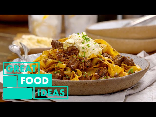Soy & Mushroom Beef Ragu with Whipped Brie | FOOD | Great Home Ideas