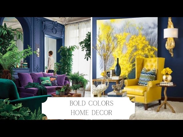 Big Bold Color Living Room Home Decor & Design | And Then There Was Style