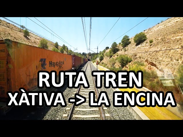 Cab Ride Rail View Tren Xàtiva La Encina