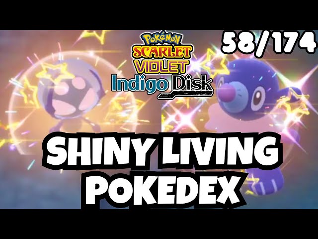 🔴 I'm Your Shiny Charm! Pokemon Indigo Disk ✨SHINY Living Dex 58/174✨