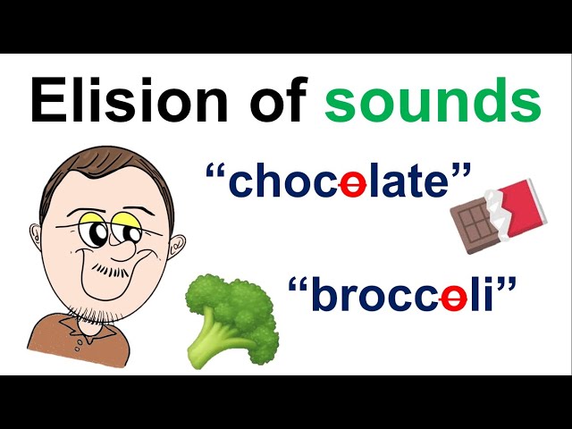 Elision of sounds / syllables - Connected speech