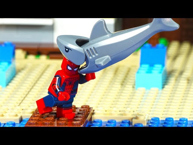 Lego City Spiderman Shark Attack