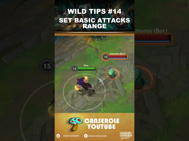 Sett Basic Attacks Range | Wild Tips #14
