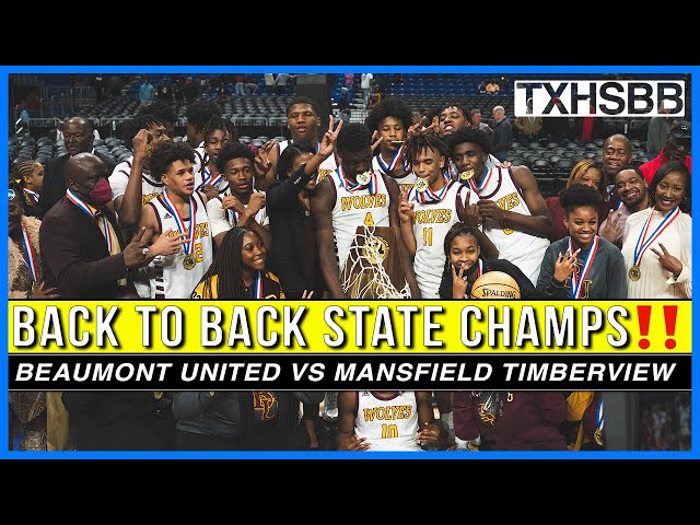 Beaumont United are Back to Back State Champions! | Beaumont United vs Mansfield Timberview