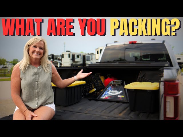 WHATS IN OUR TRUCK TO  SAFELY TOW OUR RV #collaboration #rvlife #rvliving #truck #storage
