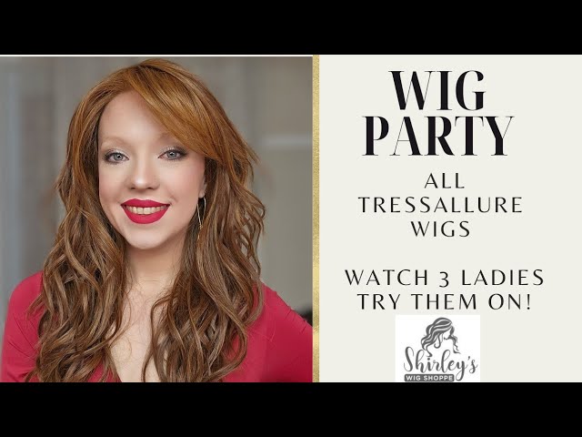 Tressallure Wig Party! 3 ladies try on wigs! Julia from @WigReviewCentral joins!