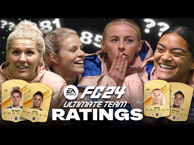 "53 Pace Are They Having A Laugh?" | Bright, Daly, Kelly & Carter Reveal Lionesses EA FC 24 Ratings