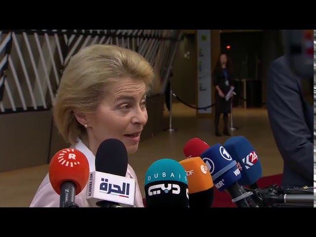 #EUCO (day 2): Inside arrival and doorstep by President-elect Ursula VON DER LEYEN