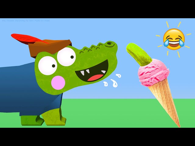 Silly Crocodile and The Pickle Ice Cream
