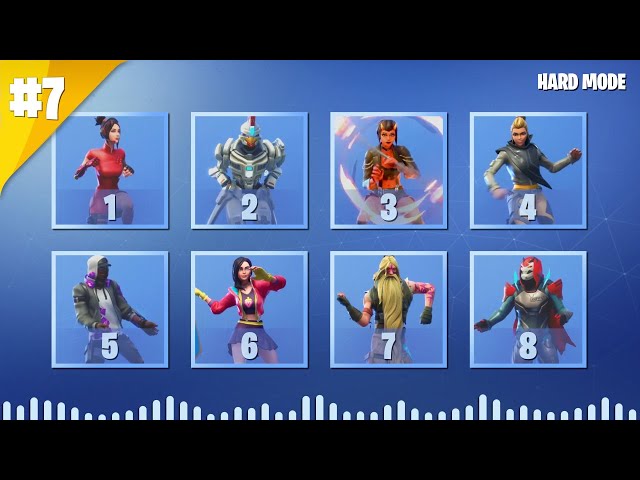 GUESS THE FORTNITE DANCE BY ITS MUSIC - PART #7 - HARD MODE | tusadivi