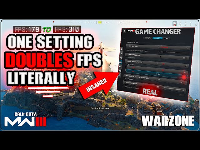 NEW Setting Gives 2.5x FPS INCREASE in Warzone!! MUST TRY ACTUALLY WORKS!! Season 3 Update