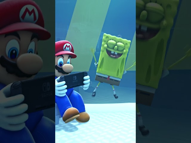 SpongeBob Scares Mario [SFM Fails]