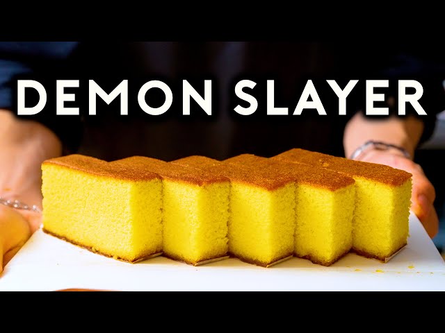 How to Make the Castella Cake from Demon Slayer | Anime with Alvin