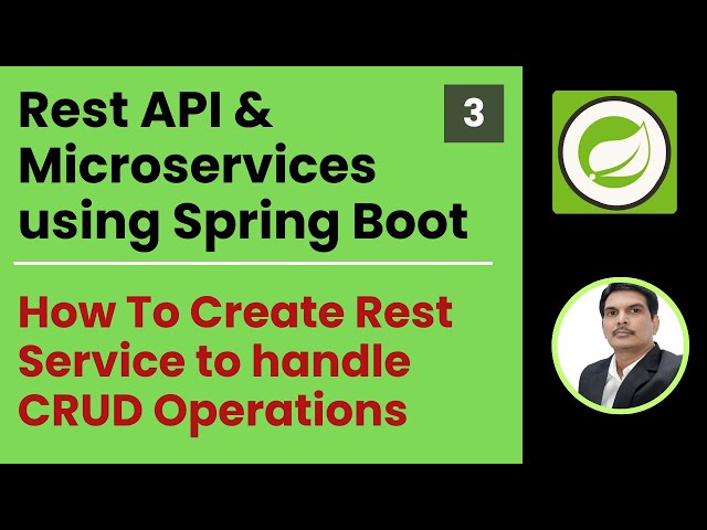 Part 3- Rest API & Microservices| How To Create Rest Service to handle CRUD Operations