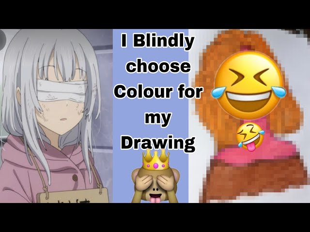 I"Blindly"🙈Choose Colours🌈For My Drawing| 'Interesting'😁 #viral#youtube  #trending #drawing #drawing