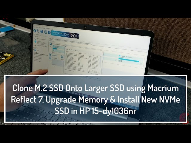 Upgrade M.2 SSD on HP Laptop, Clone M.2 SSD Using Macrium Reflect 7, Upgrade Memory.