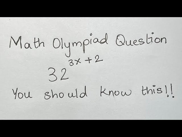 Math Olympiad Question | you should be able to solve this!!