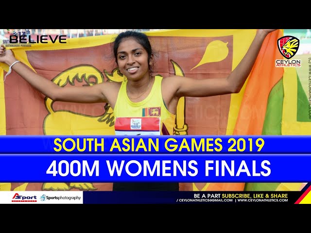 400m Women Finals 13th South Asian Games 2019