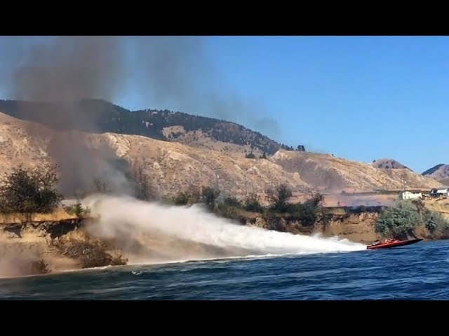 B.C. 'heroes' fight wildfire with 1,000-horsepower jet boat