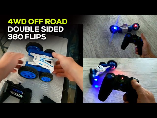HENEROAR 360 Flip Remote Control Stunt Car for Kids   Double Sided 4WD Toy Car