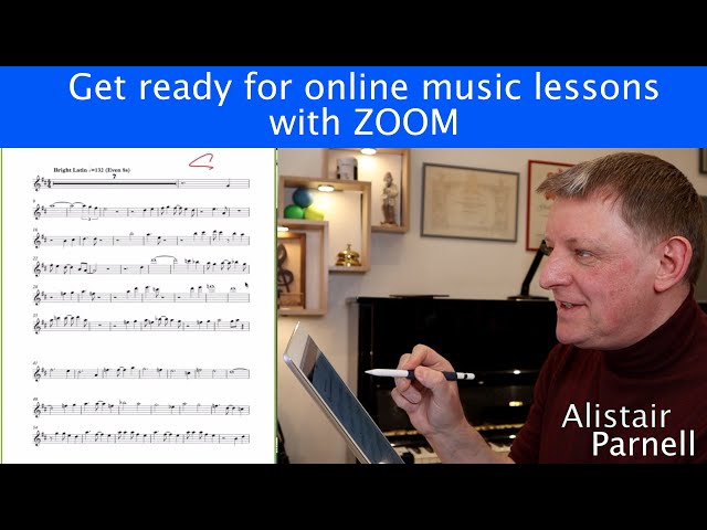 Get ready for online music lessons with ZOOM
