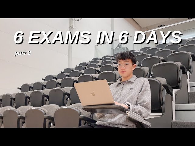 COLLEGE FINALS WEEK | writing 6 EXAMS in 6 DAYS *productive motivational exam week vlog*