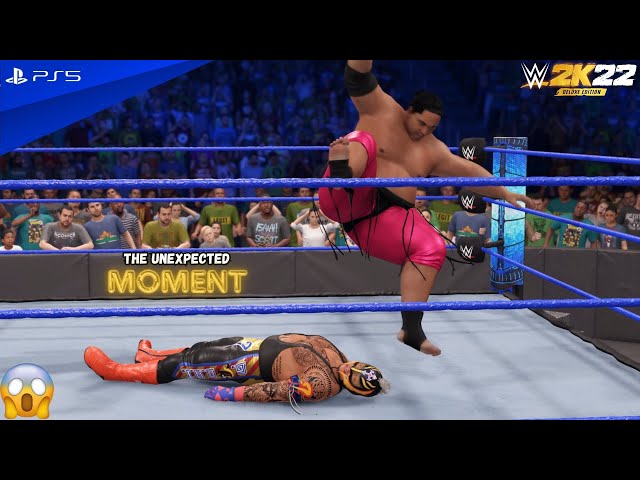 Rey Mysterio vs Yokozuna Smack Down Fight For Intercontinental Championship - WWE 2K22