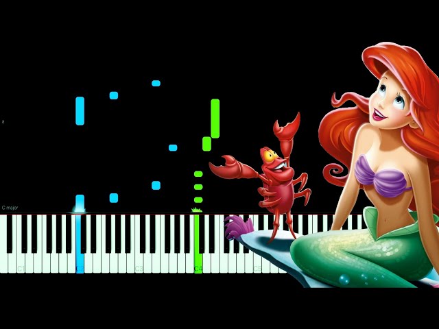 Kiss the Girl - The Little Mermaid Piano Tutorial