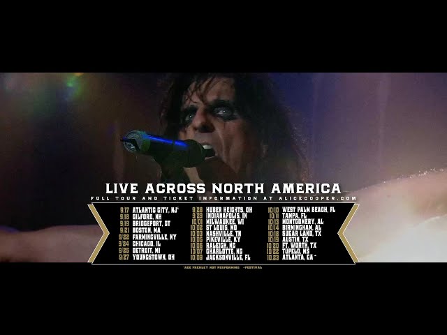 Alice Cooper 2021 Fall Tour With Special Guest Ace Frehley