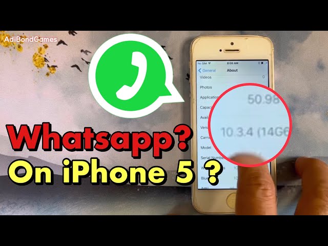 If Whatsapp is not supported on iPhone 5, try this method