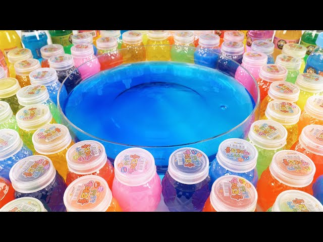 Satisfying Video l Mixing All My Slime Smoothie l How to make Slime Pool ASMR RainbowToyTocToc
