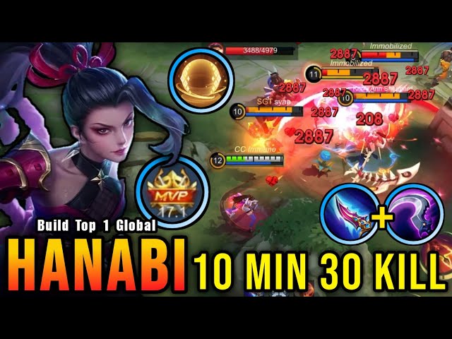 RIP SAVAGE!! 30 Kills in 10 Minutes Hanabi Delete All Enemies!! - Build Top 1 Global Hanabi ~ MLBB