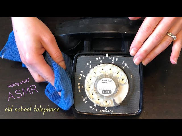 ASMR wiping & cleaning an old retro vintage phone. No talking. #asmr #asmrsounds #asmrwiping