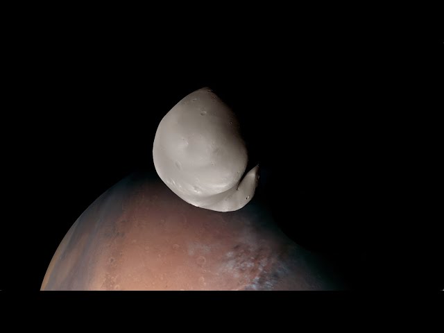 Martian moon Deimos in high-res for 1st time! UAE Hope probe observations