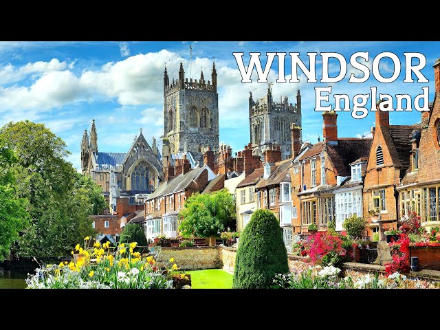 🇬🇧 Walking in Windsor 4K, England