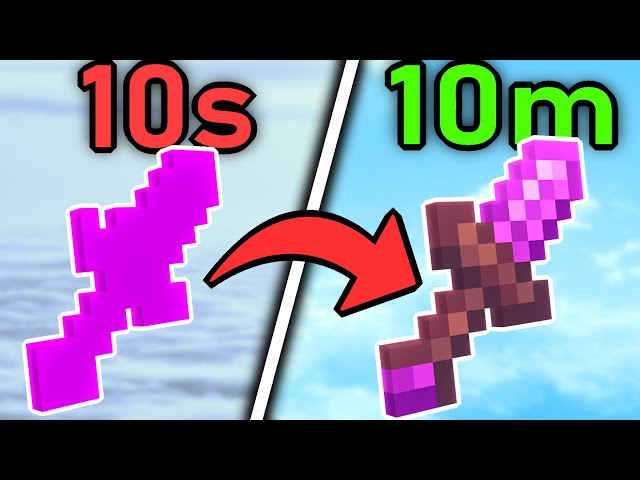 Making a PvP Texture Pack in 10 Seconds 1 Minute 10 Minutes