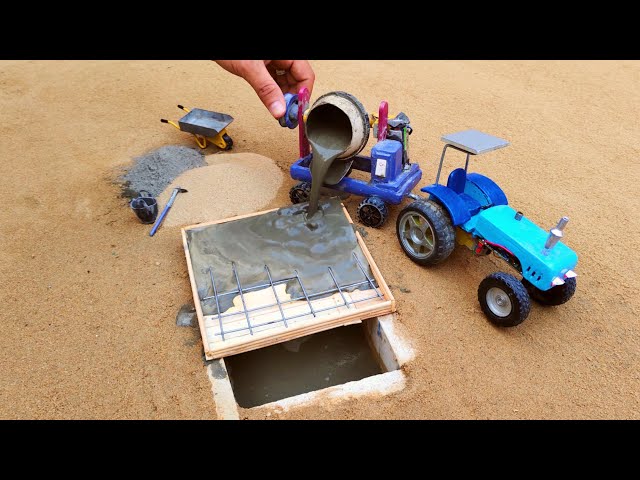 Diy tractor making mini Rice Harvester Machine | diy Threshing Machine Harvest Rice Fields | HP Mini
