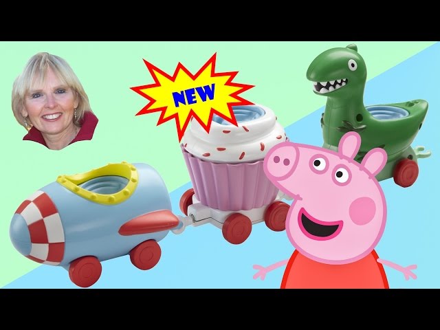 ♥♥ Peppa Pig's Theme Park Train Ride